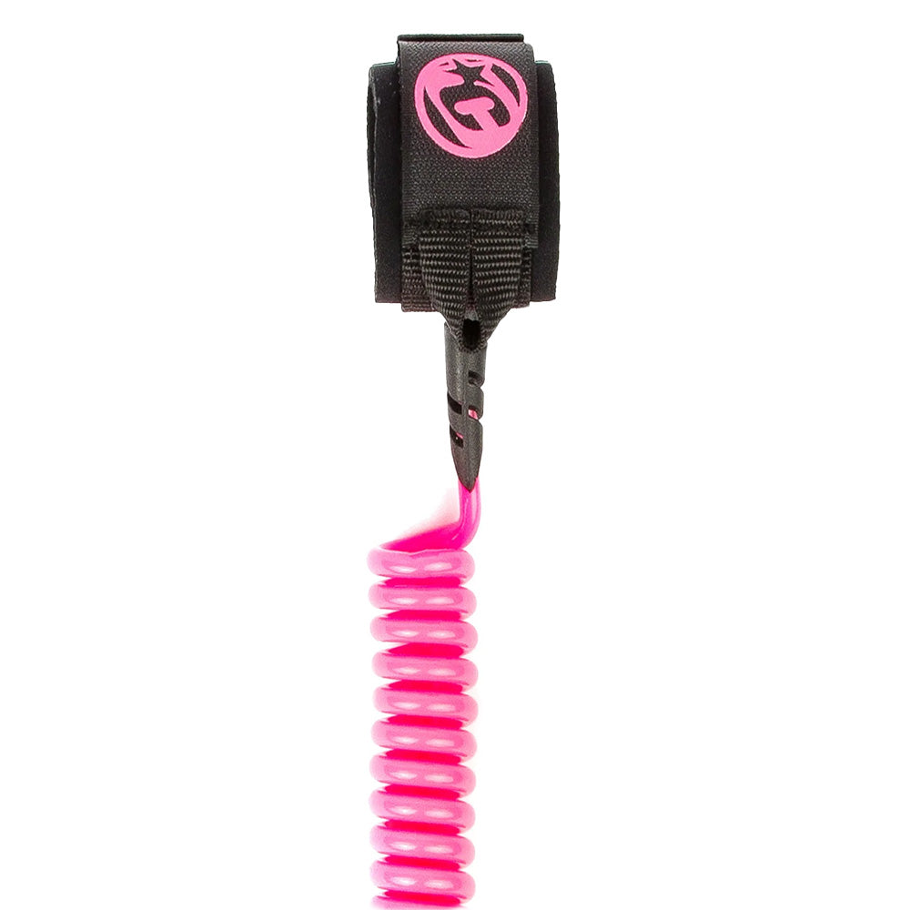 CREATURES OF LEISURE COILED WRIST LEASH PINK BLACK