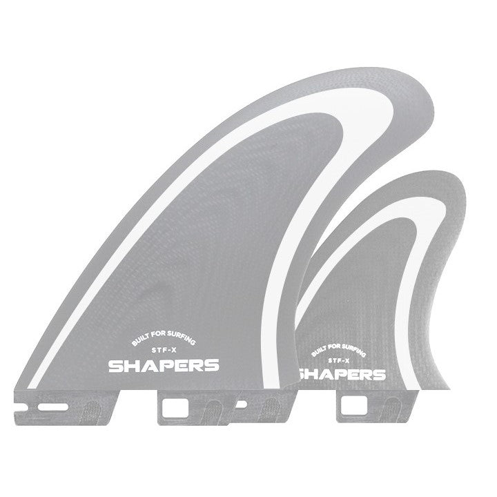 SHAPERS STFX GREY TWIN FIN SHAPERS 2 TAB