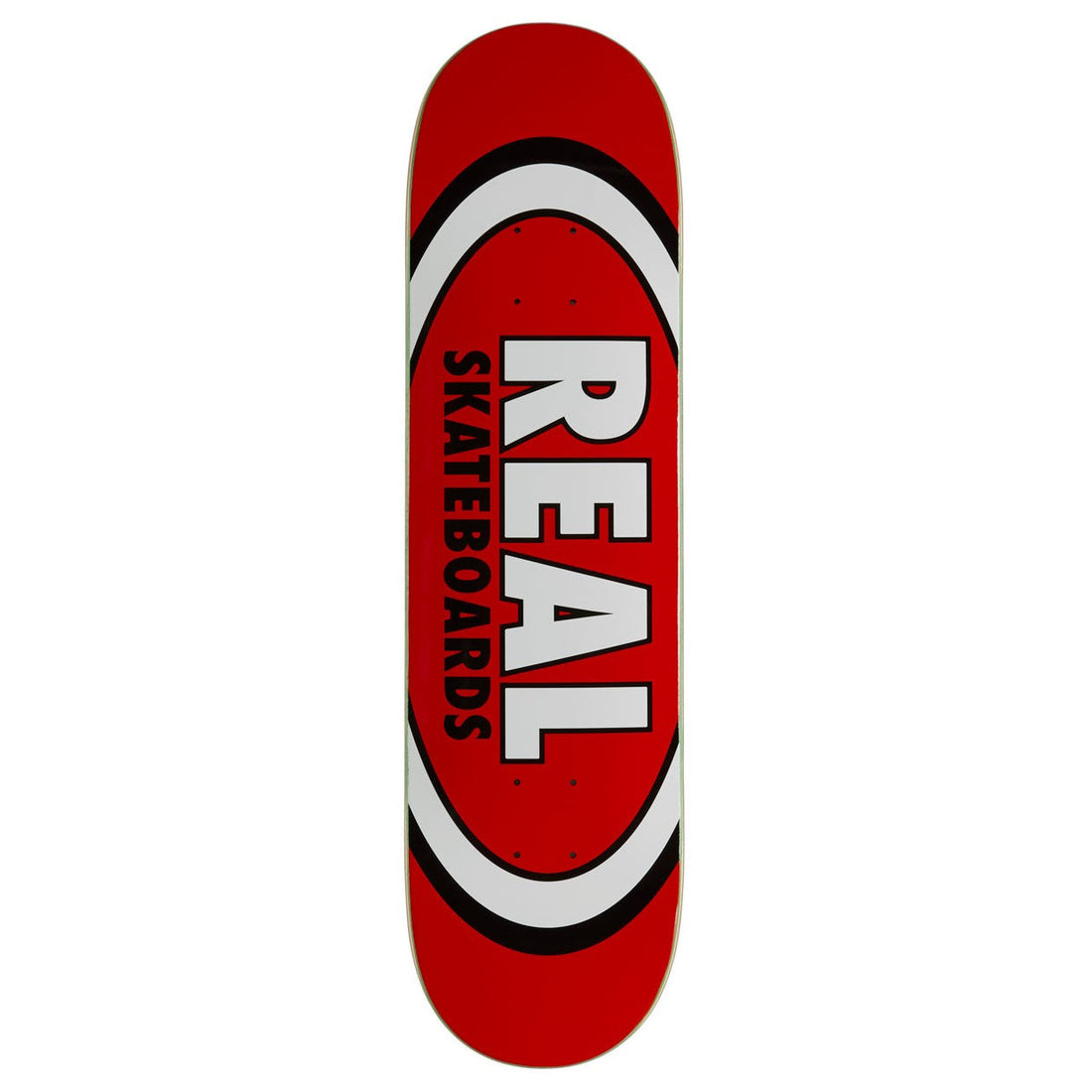 REAL TEAM CLASSIC OVAL BLACK RED DECK 8.12