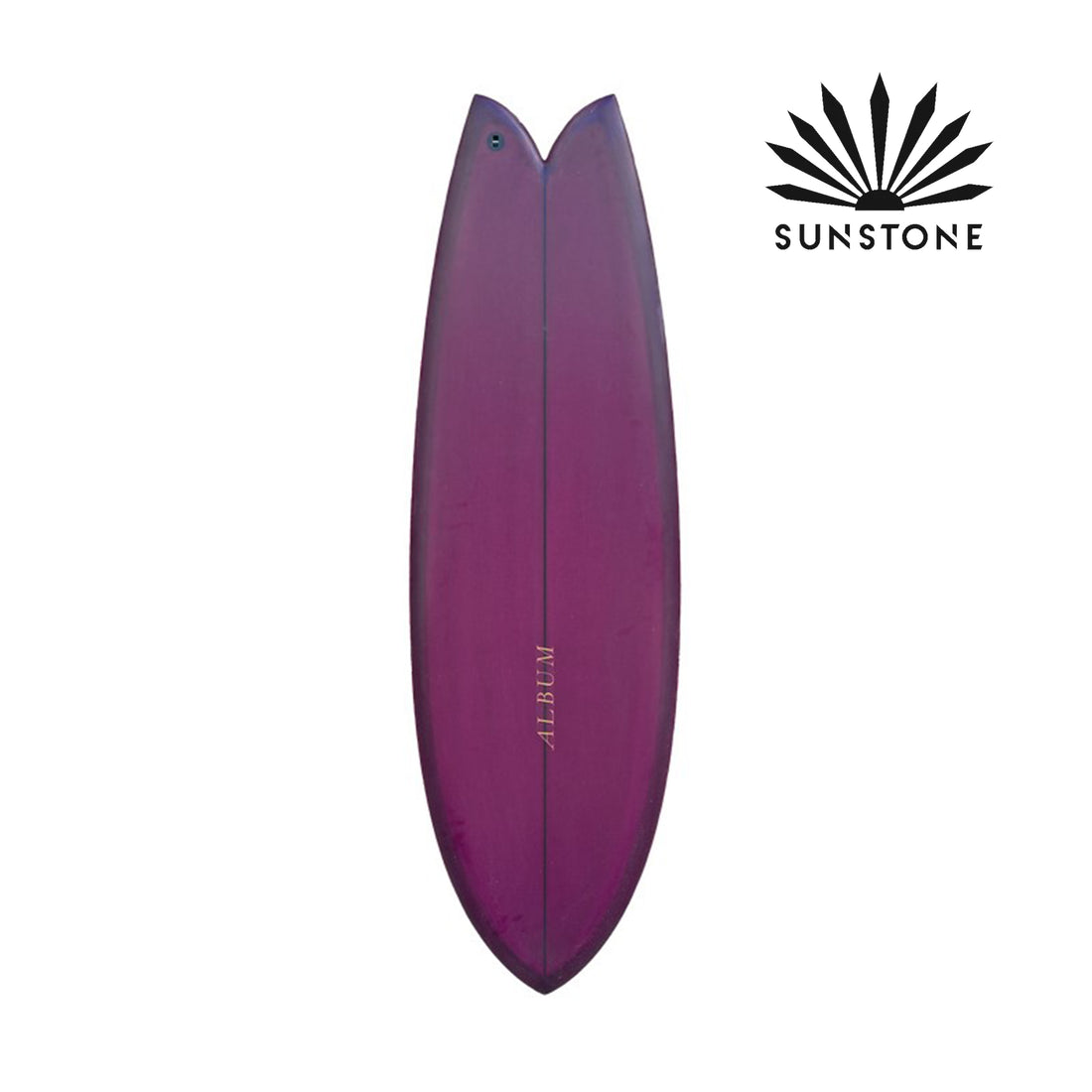 Purple Burgandy Small Twin Surfboard 