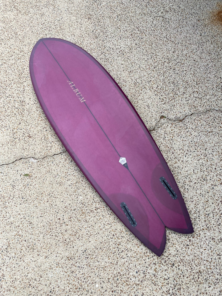 Purple Twin Fin Surfboard 