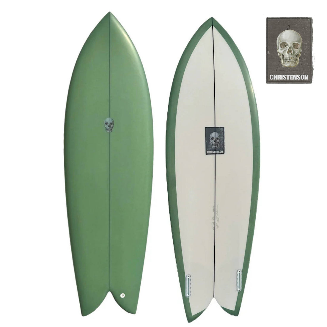 Christenson Fish Twin Fin Surfboard Available at Freeride Surf Skate NZ West Auckland Surf Shop 