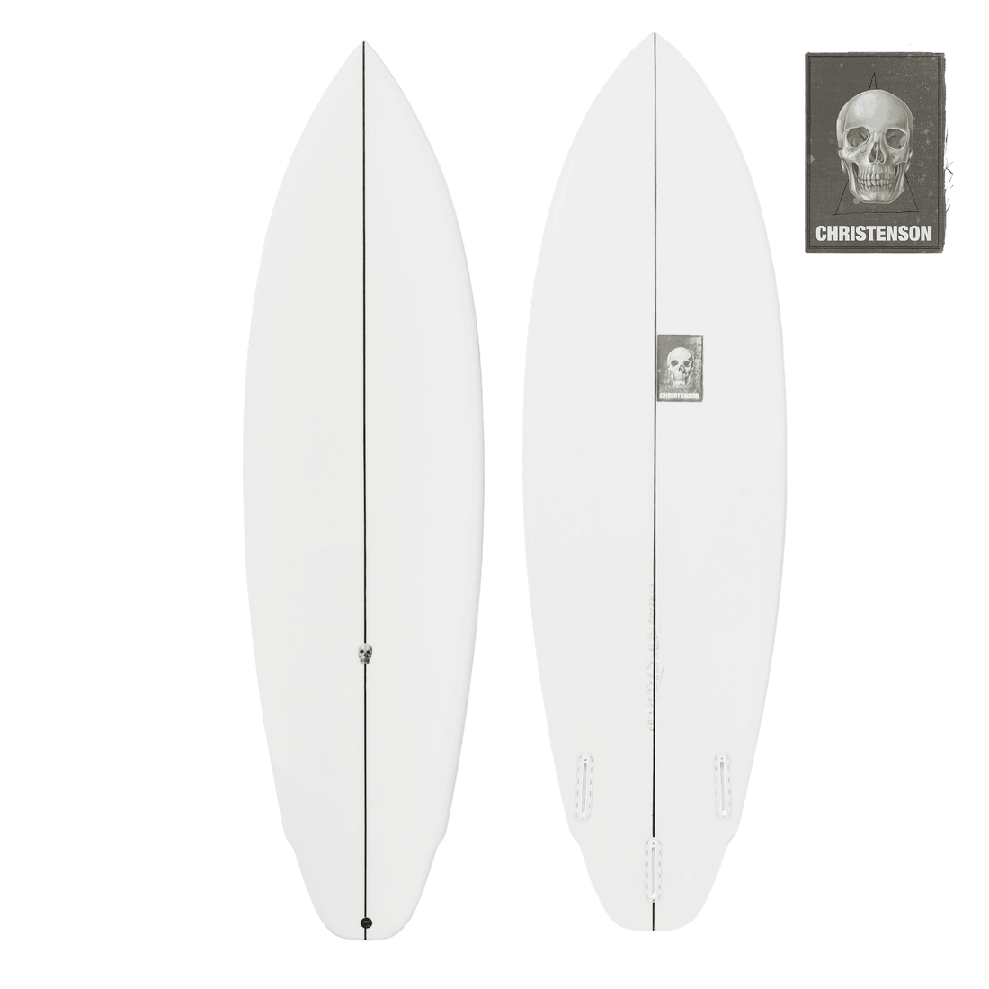 Christenson Lane Splitter surfboard with a squash tail design, 2+1 Futures Set Up. Shop Christenson Surfboards at Freeride Surf & Skate NZ