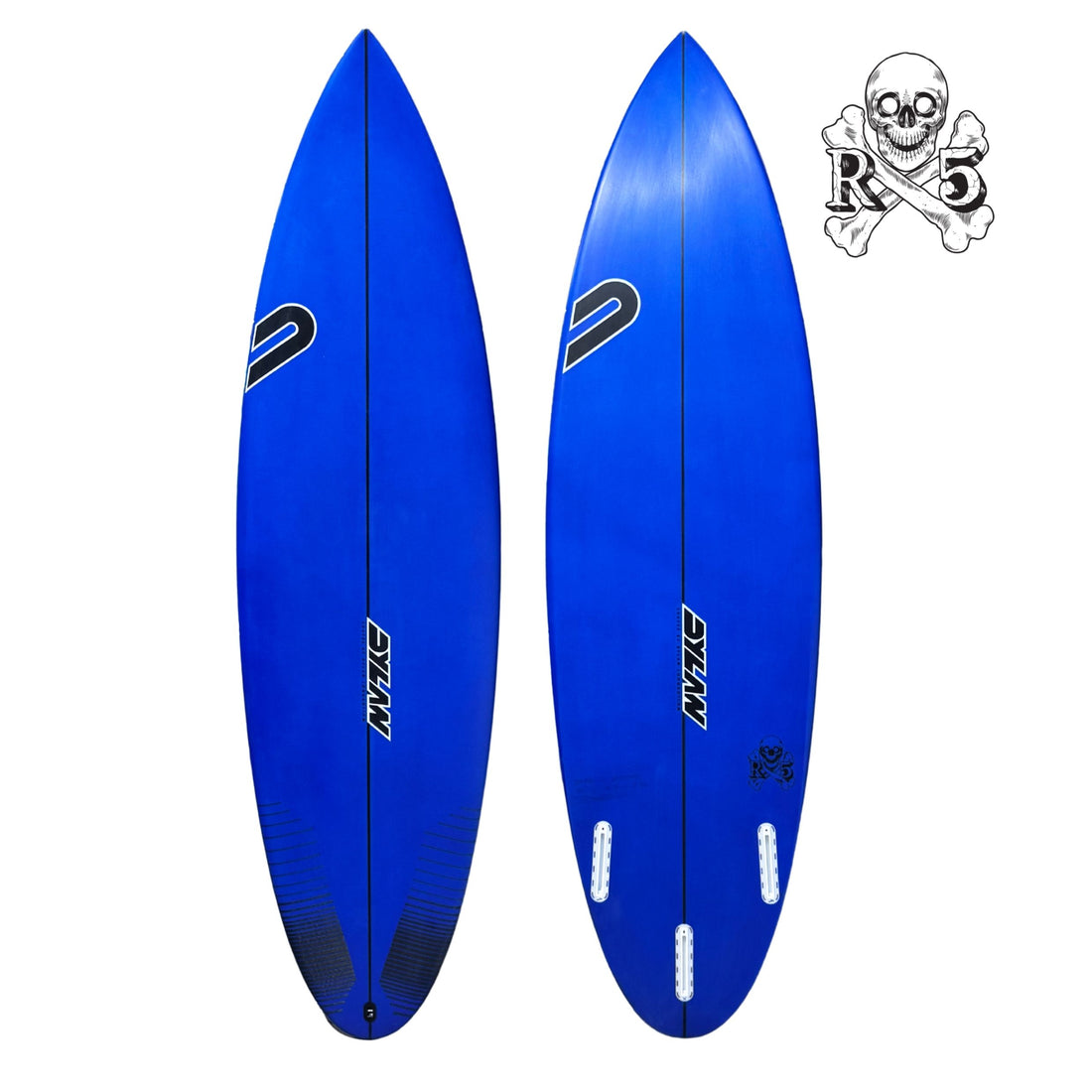 Dylan Shapes RX5 Surfboard Vibrant Blue Spray – high-performance shortboard by Dylan Longbottom, available at Freeride Surf & Skate Auckland NZ