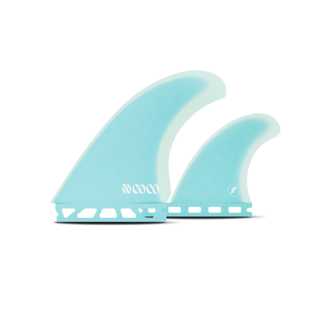 Blue Twin Fin Surfboard Fin Set 