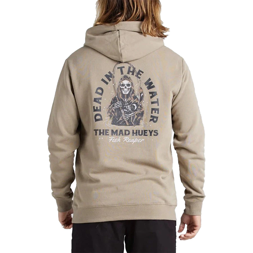 MAD HUEYS DEAD IN THE WATER HOODIE KHAKI Freeride Surf and Skate