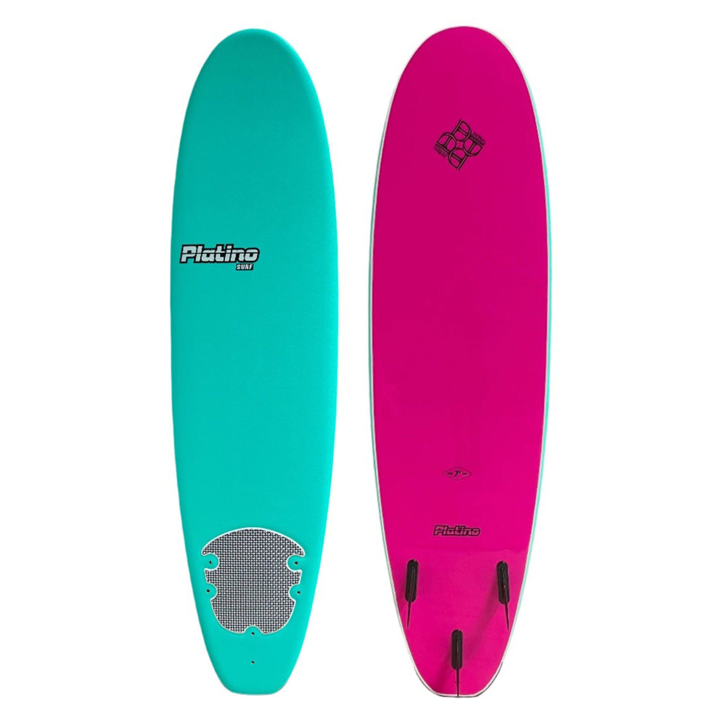 PLATINO 7 0 SOFTBOARD TURQUISE PINK Fun coloured softboard