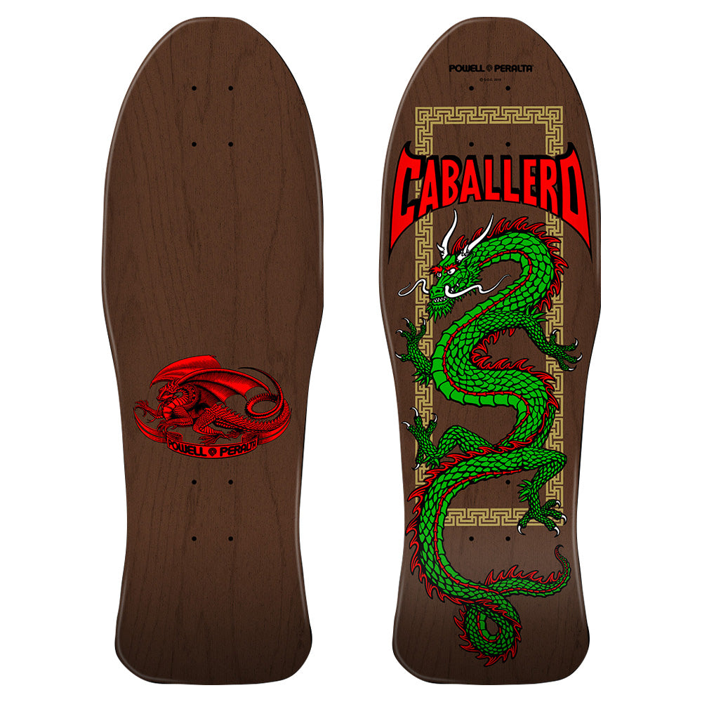 POWELL PERALTA CAB CHINESE DRAGON BROWN STAIN DECK 10"