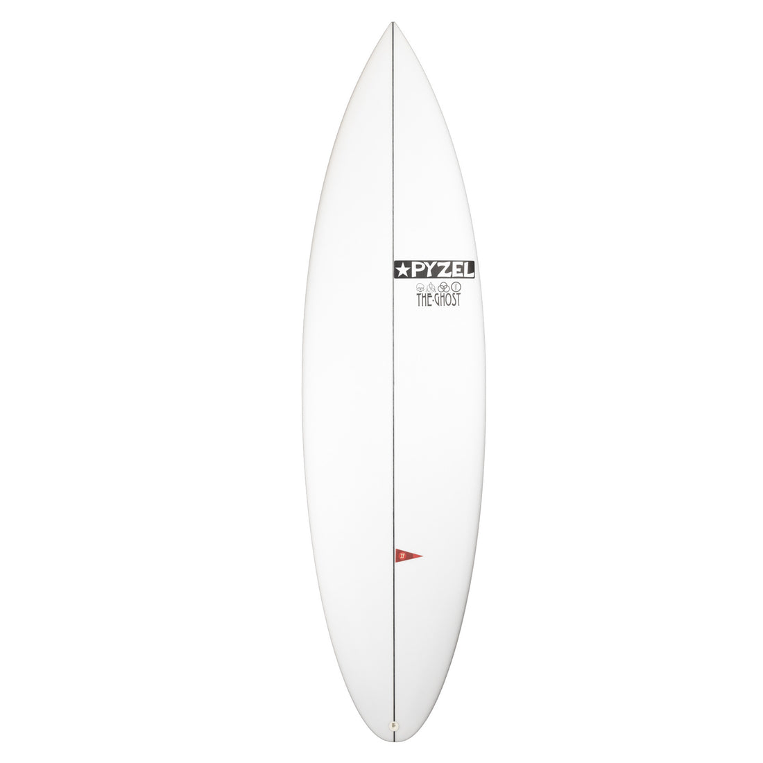 High Performance clear white surfboard front