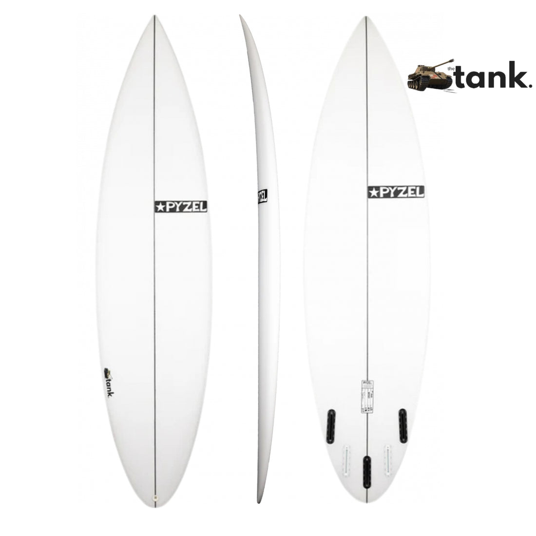 Pyzel Tank step-up surfboard designed for powerful waves by Nathan Florence