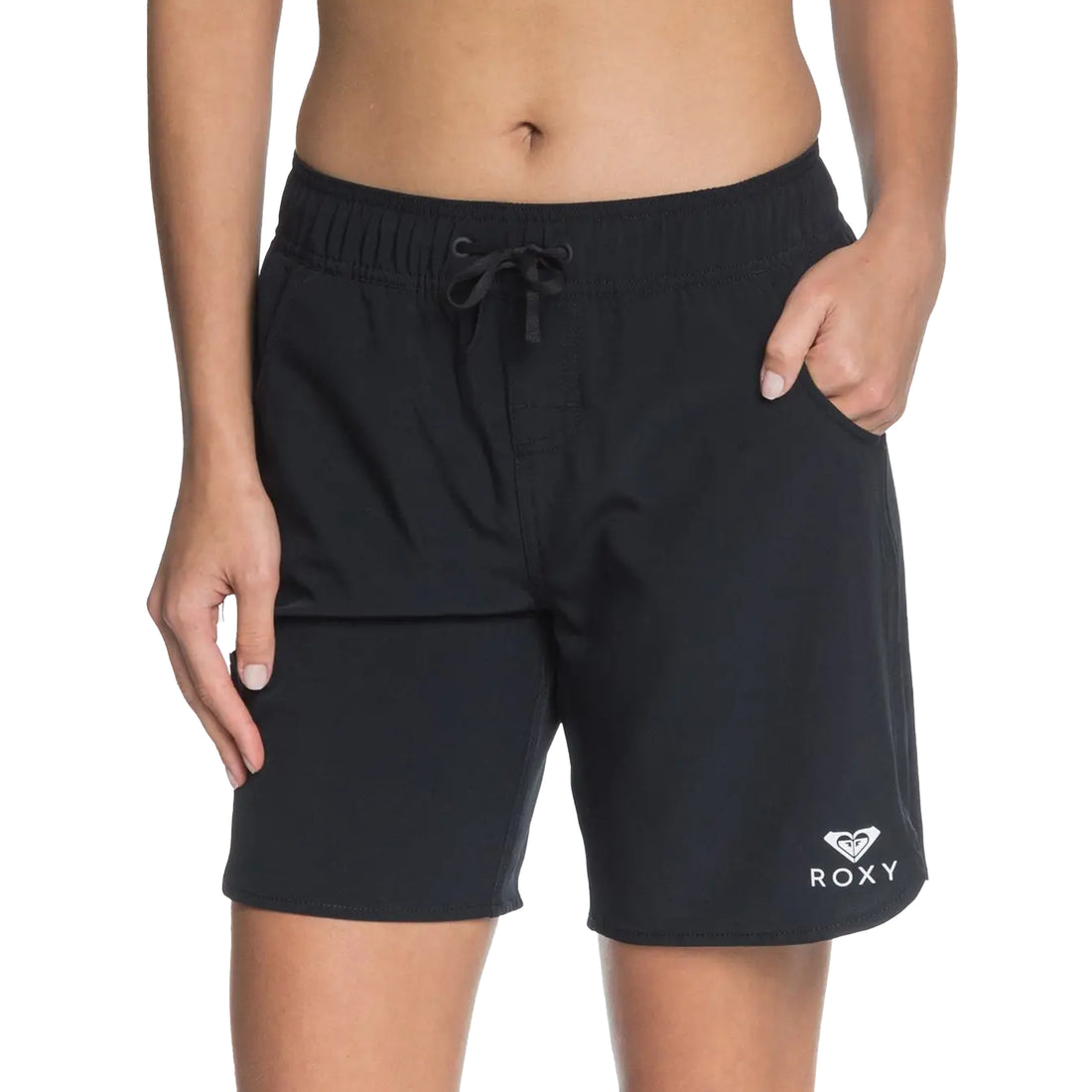 Roxy Wave 9 Inch BS Short De Bain Femme - Boardshort Polyester 4-Way Stretch Recyclé - Coupe Mi-Longue