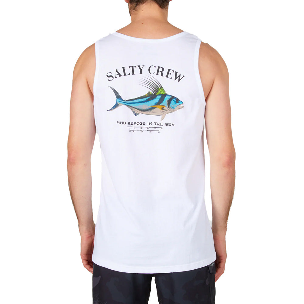 SALTY CREW ROOSTER TANK WHITE