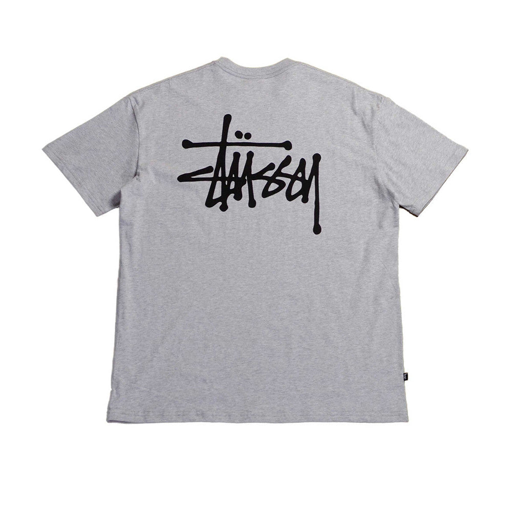 STUSSY GRAFFITI LCB SS TEE ASH HEATHER