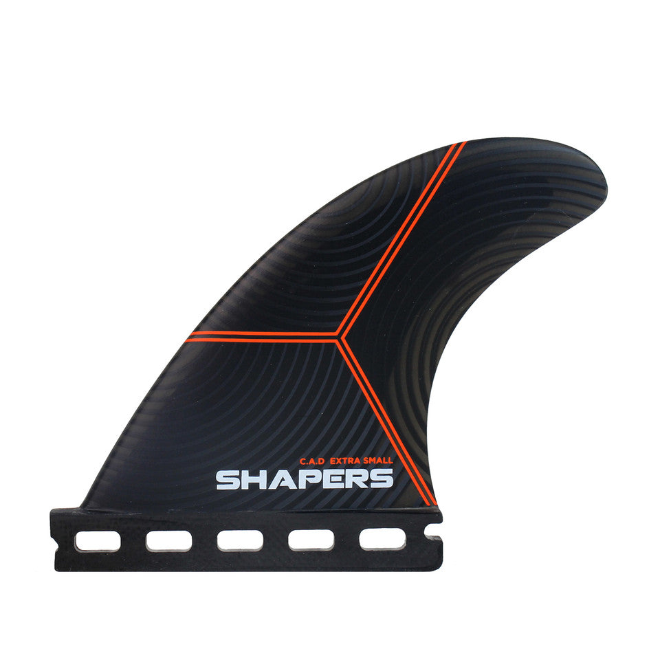 Shapers C.A.D Xtra Small 3-fin single tab - Futures compatible thruster / 3 fin surfboard fins At Freeride Surf Skate NZ Instore & Online