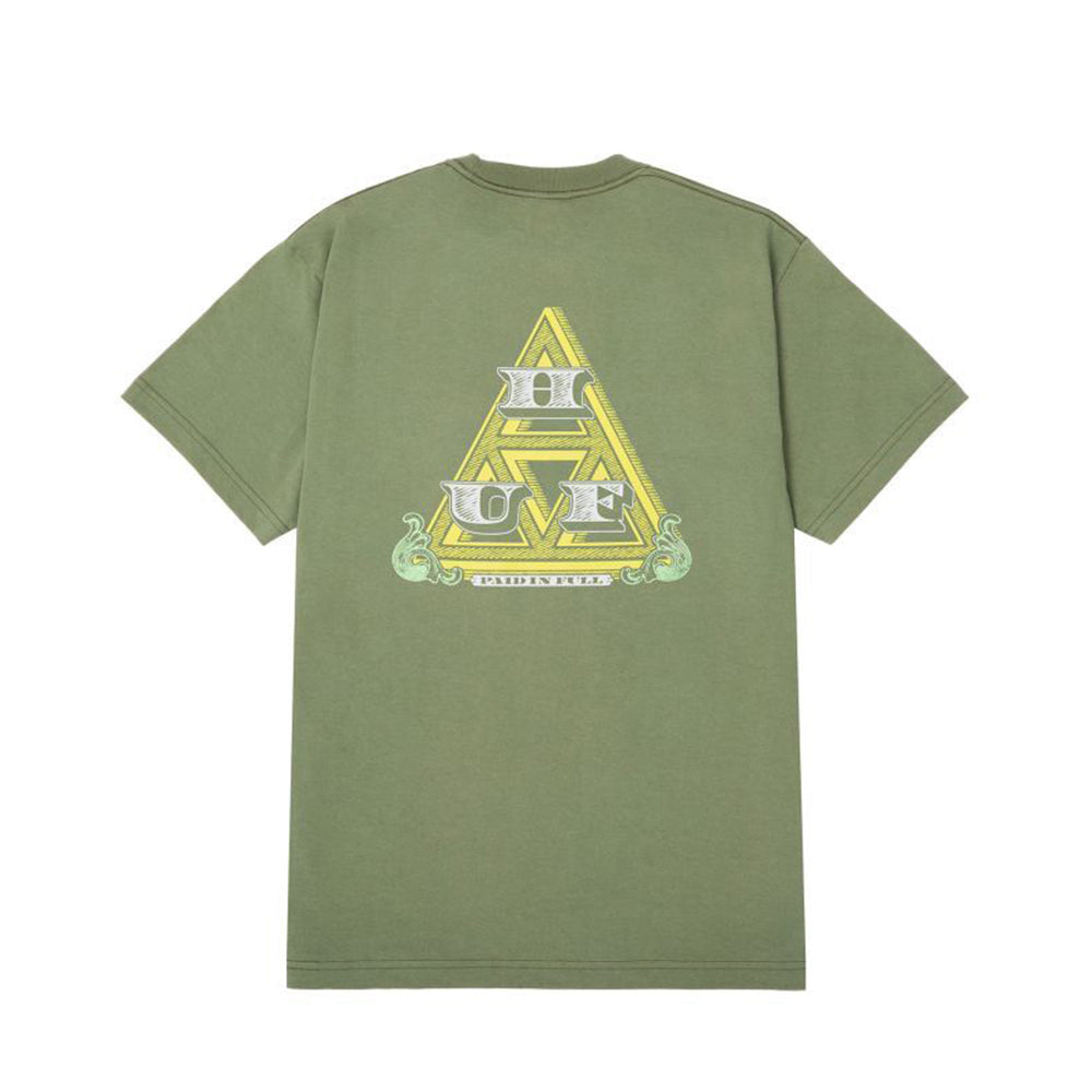 HUF PAID IN FULL OLIVE GREEN TEE