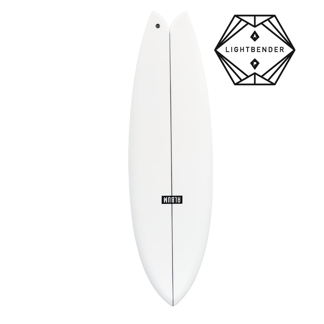 Album Lightbender fish surfboard with easy speed and timeless flow