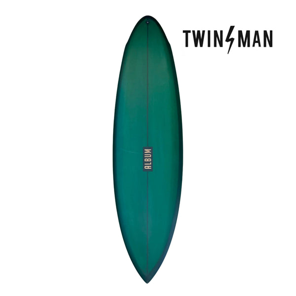 Album Twinsman 6'2 Forest Green Tint Pintail Surfboard