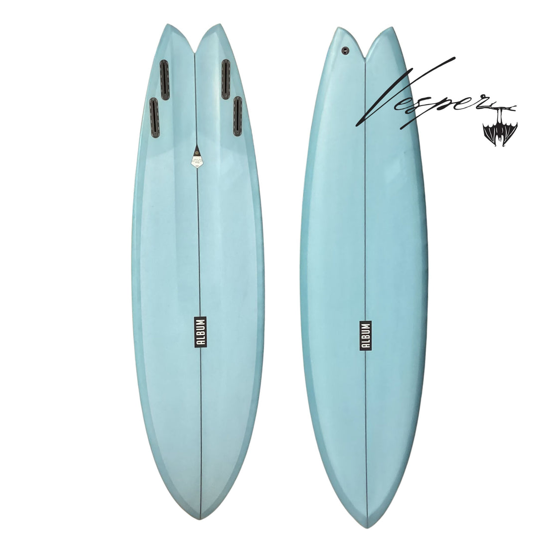 Album Vesper 6'6 blue tint PU surfboard available at Freeride Surf & Skate NZ.