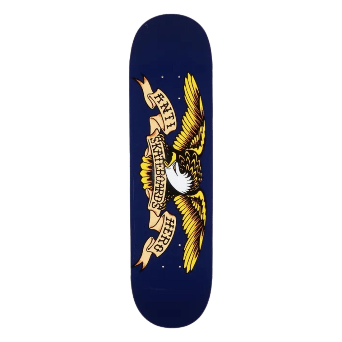 Antihero Classic Eagle Team 8.5 Skate Deck — premium 7-ply maple skateboard deck with iconic Eagle graphic, available at Freeride Surf & Skate NZ.