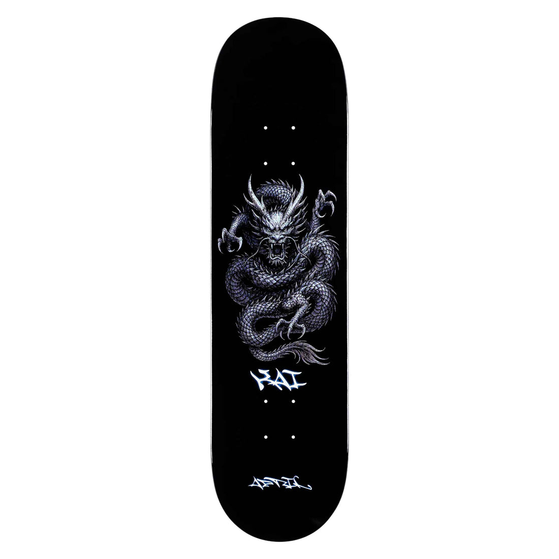 April Kai Kishi Fantasy Black Dip Skate Deck 8.0 available at Freeride Surf & Skate NZ.
