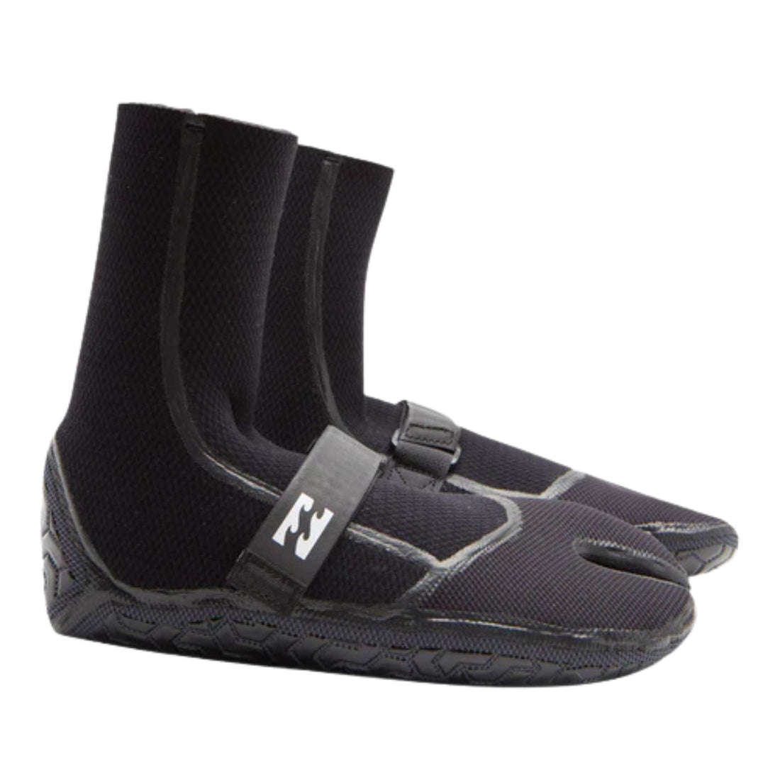 Billabong 3mm Furnace Comp split toe wetsuit boots black warm flexible surf booties available at Freeride Surf & Skate NZ.