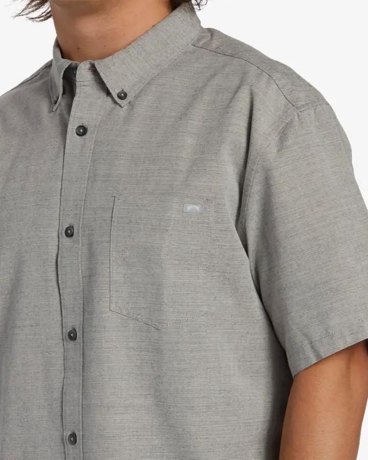 Billabong All Day Shirt in Light Grey available at Freeride Surf & Skate NZ.