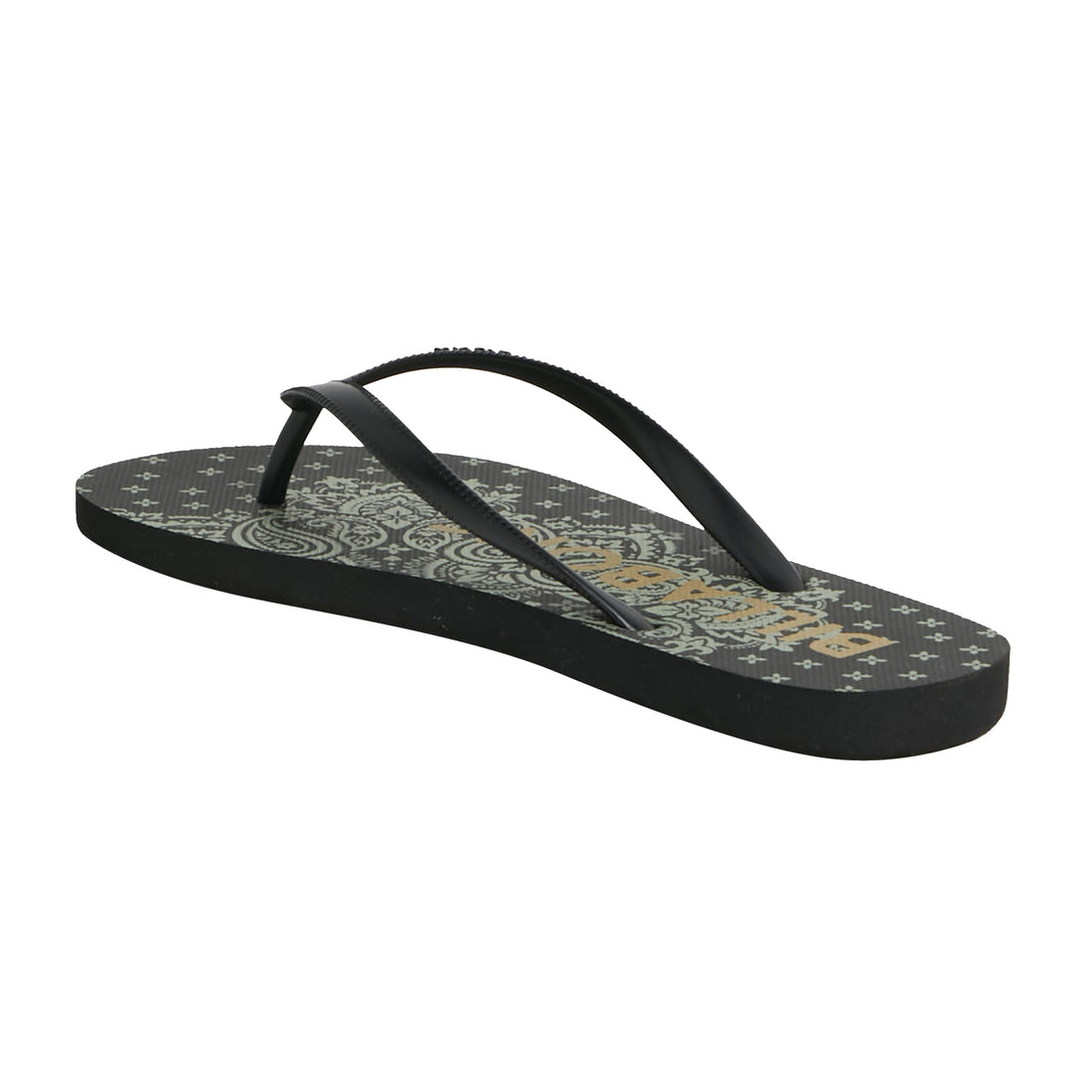 Billabong Bandana Thong in Black Green available at Freeride Surf & Skate NZ.