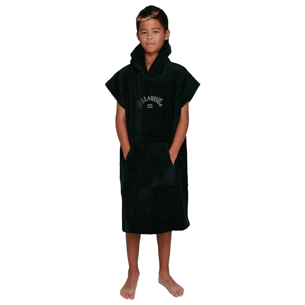 Billabong Boys Wetsuit Hoodie Towel in Black available at Freeride Surf & Skate NZ.