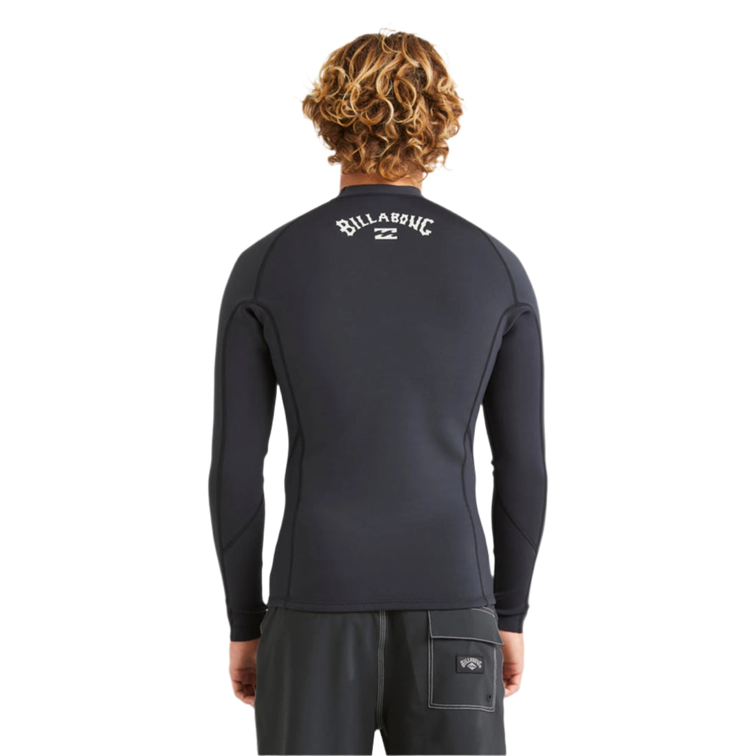 Billabong Men's 101 Absolute Natural Jacket in Black with 2/2mm Superlight Foam and recycled Superflex jersey, available at Freeride Surf & Skate NZ.