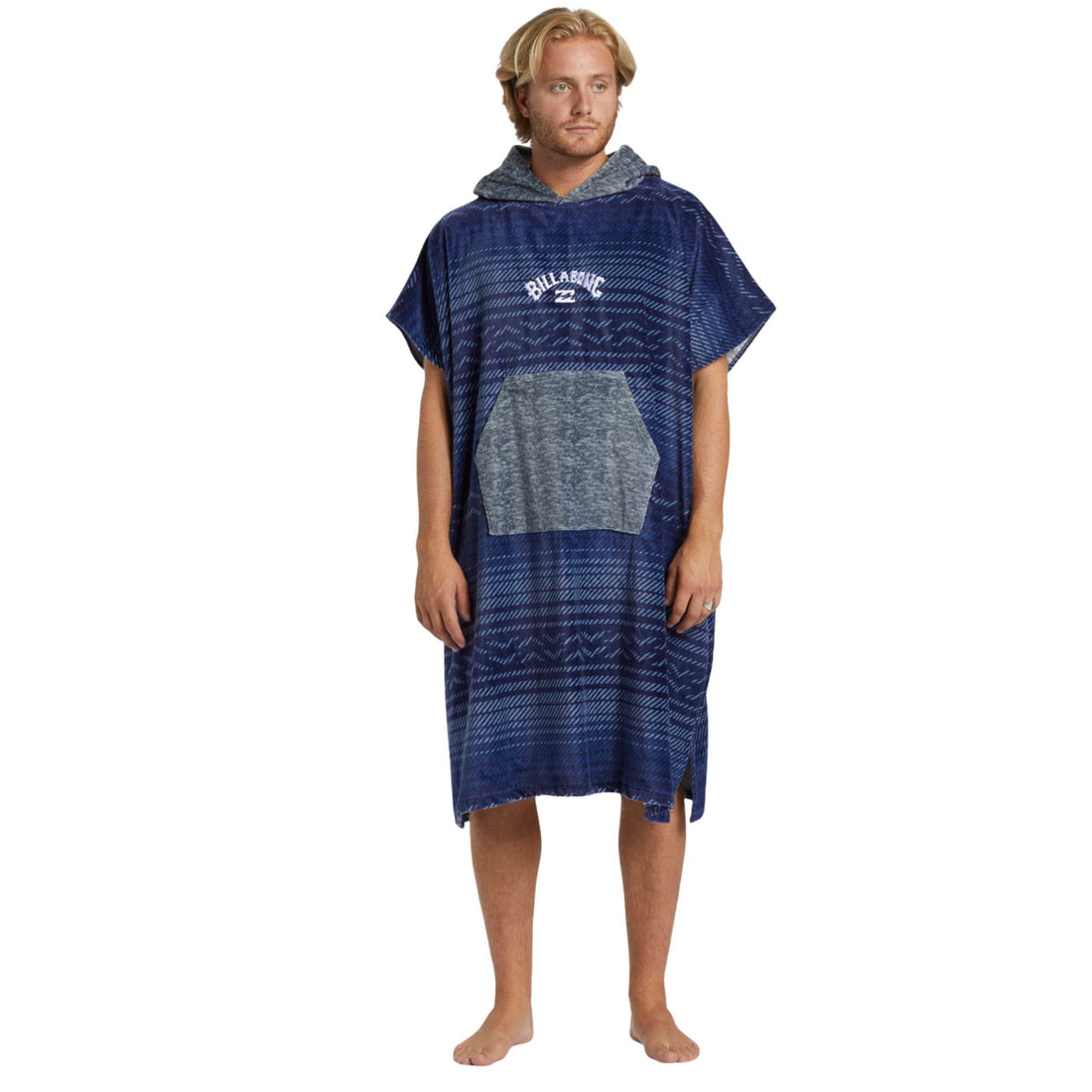 Billabong Men's Hooded Towel in Dusty Navy available at Freeride Surf & Skate NZ.