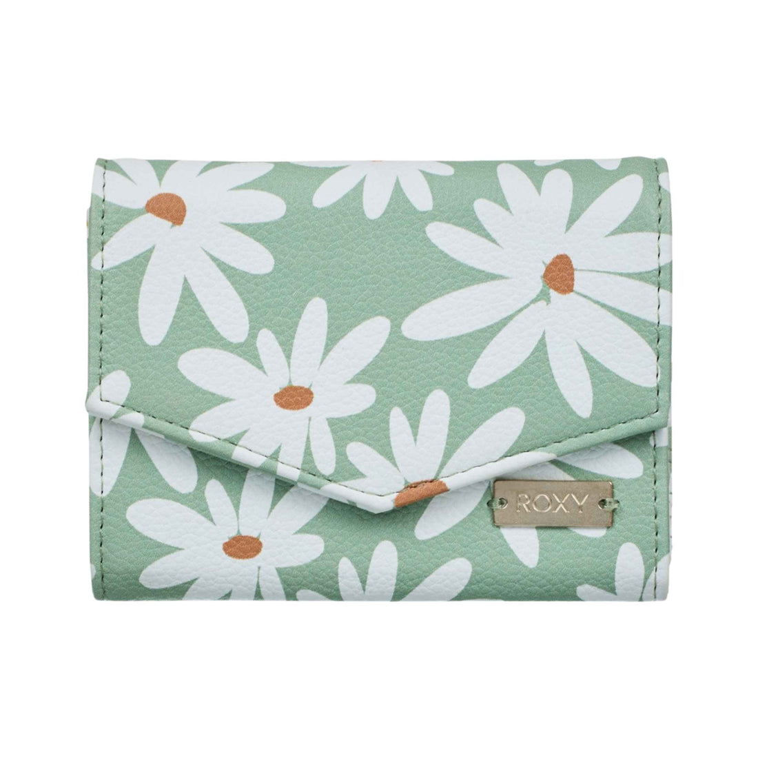 Billabong Sideral Love Wallet in vegan leather with tri-fold design, clasp fastener and zip closure, available at Freeride Surf & Skate NZ.