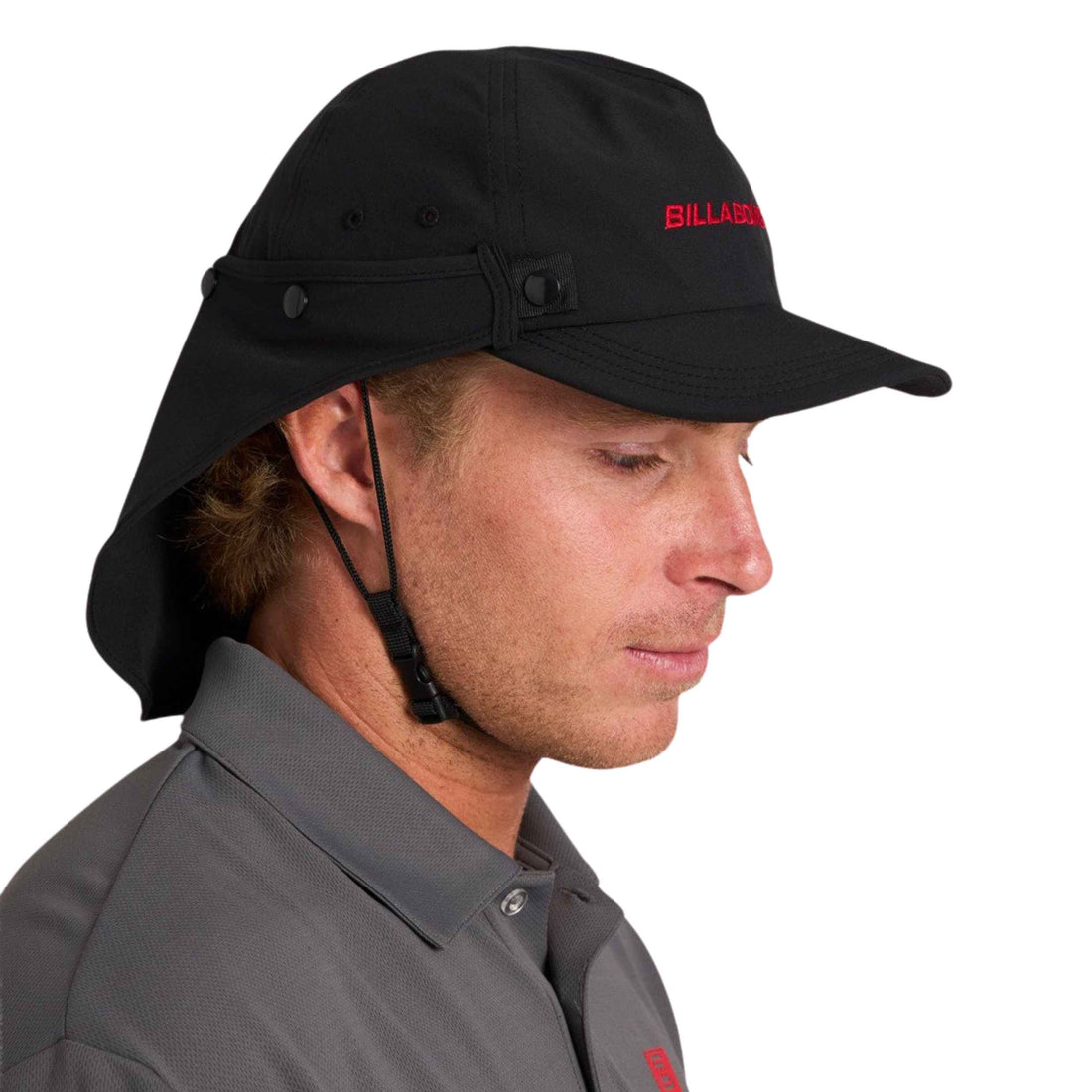 Billabong Strike Mission Surf Hat in Black available at Freeride Surf & Skate NZ.