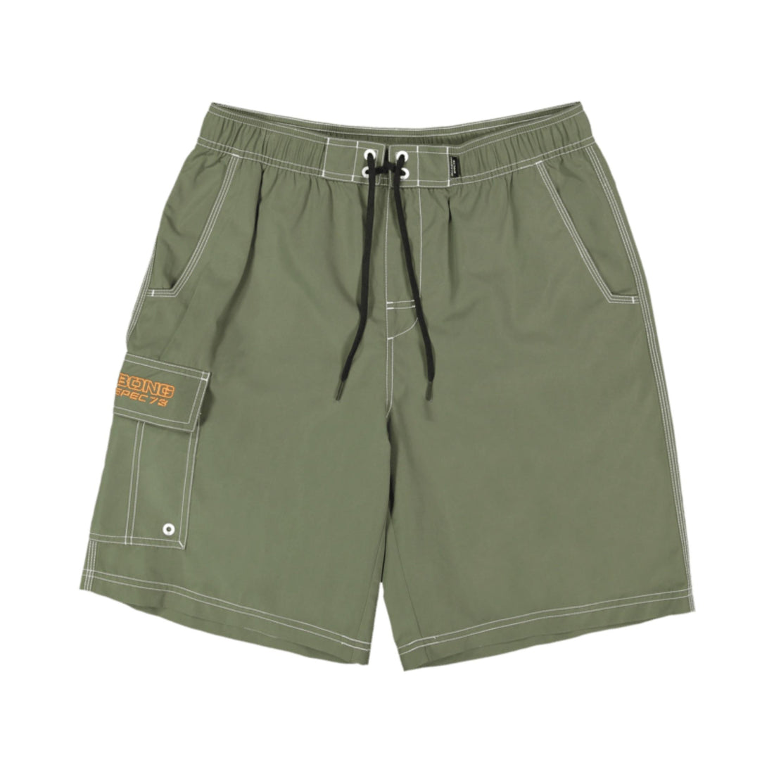 Billabong Throw On boardshort in cypress green with elastic waist and embroidered logo available at Freeride Surf & Skate NZ.