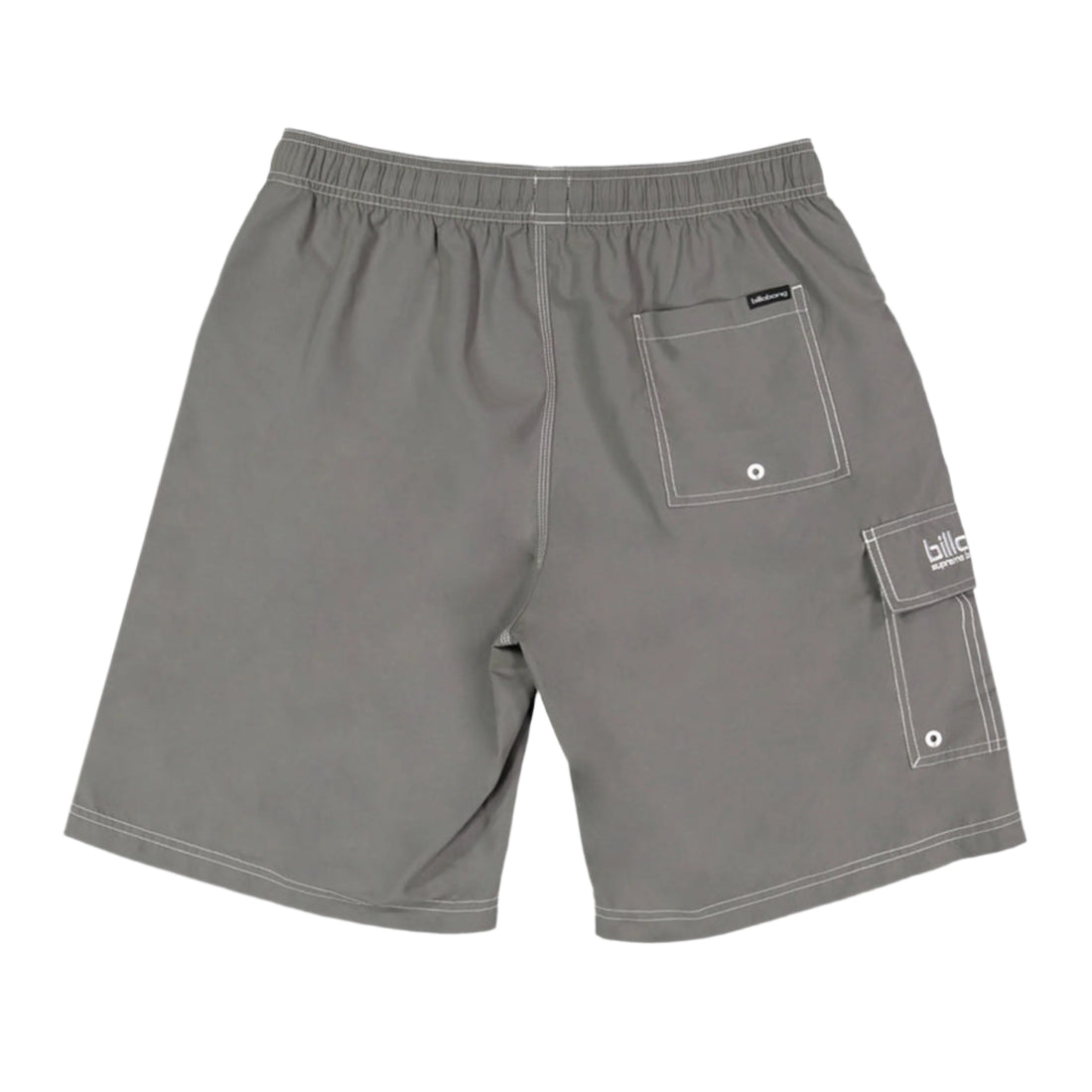Billabong Throw On boardshort in pewter with elastic waist and cargo pocket available at Freeride Surf & Skate NZ.