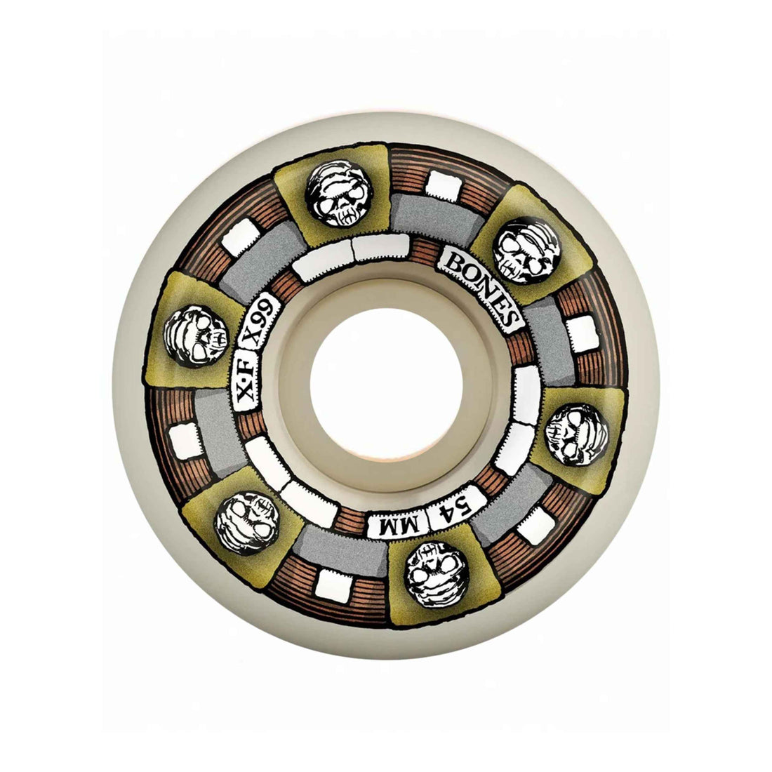 Bones X Formula Timeless Machine V5 Sidecut 54mm 99A Wheels — advanced X Formula skateboard wheels offering speed, durability, and balanced control, available at Freeride Surf & Skate NZ.
