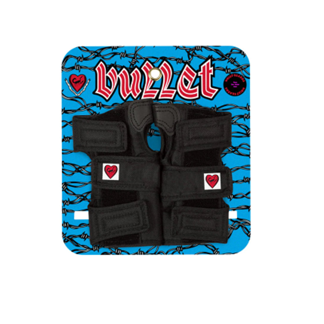 Black Bullet Wrist Guards with red Logo 
