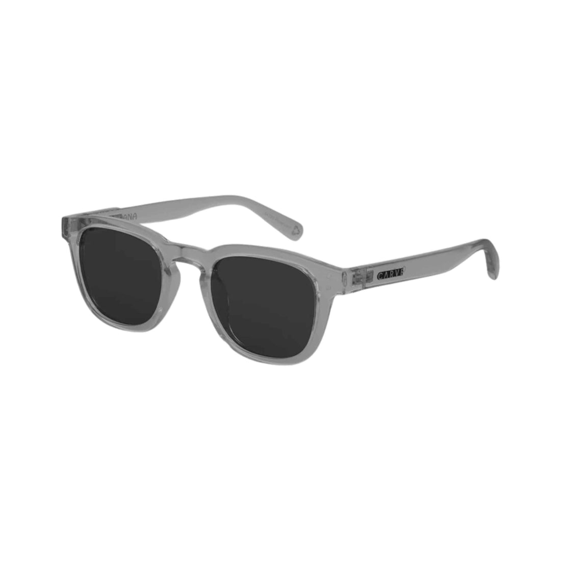 Carve Havana Polarised Sunglasses in Matt Grey with a classic unisex frame and polarised lenses, available at Freeride Surf & Skate NZ.