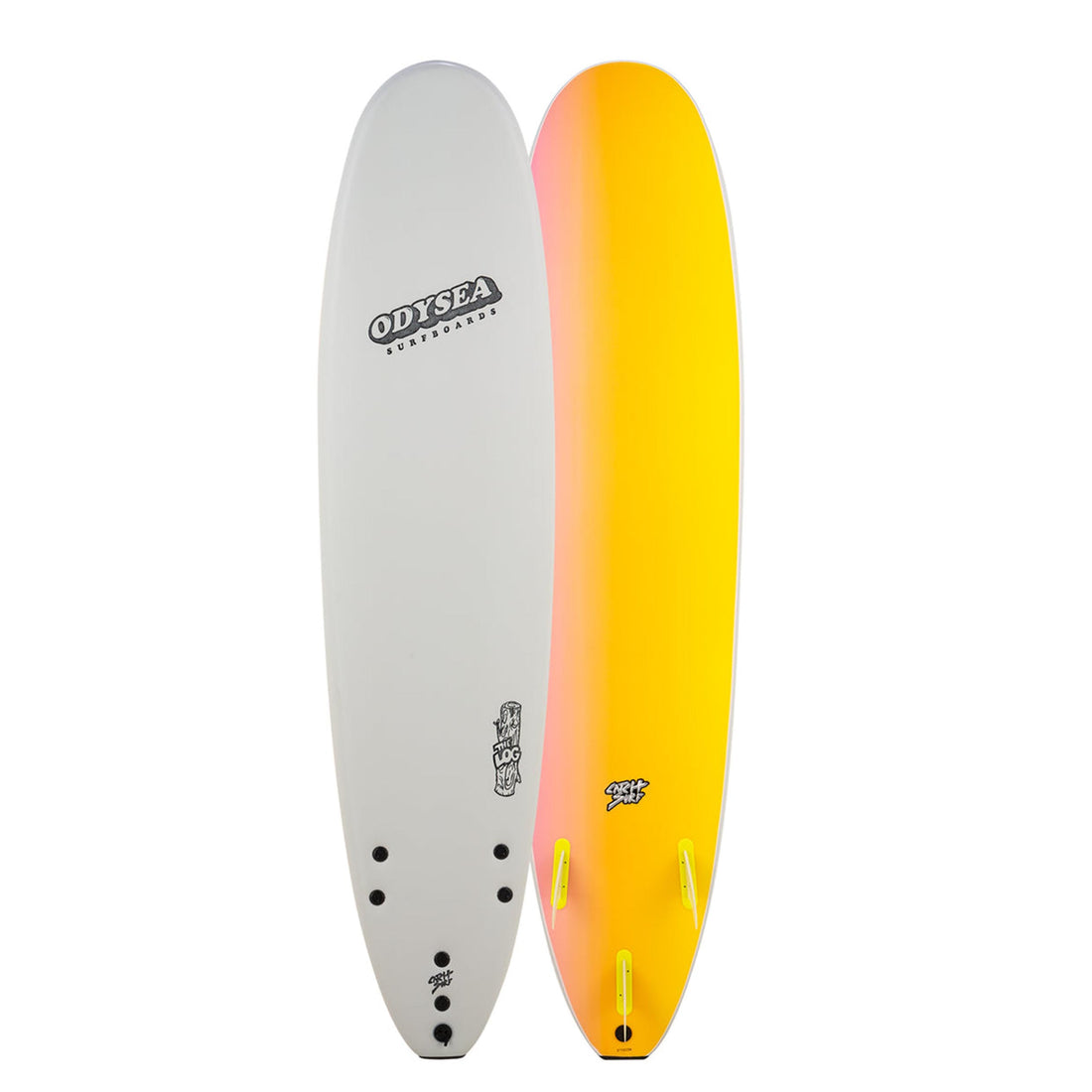 Catch Surf Odysea 8’0 Log Softboard Cool Grey Orange — one of the best softboards in NZ for beginners and all-level surfers. Classic Odysea design with high float and stability. Shop Freeride Surf & Skate NZ for quality soft tops