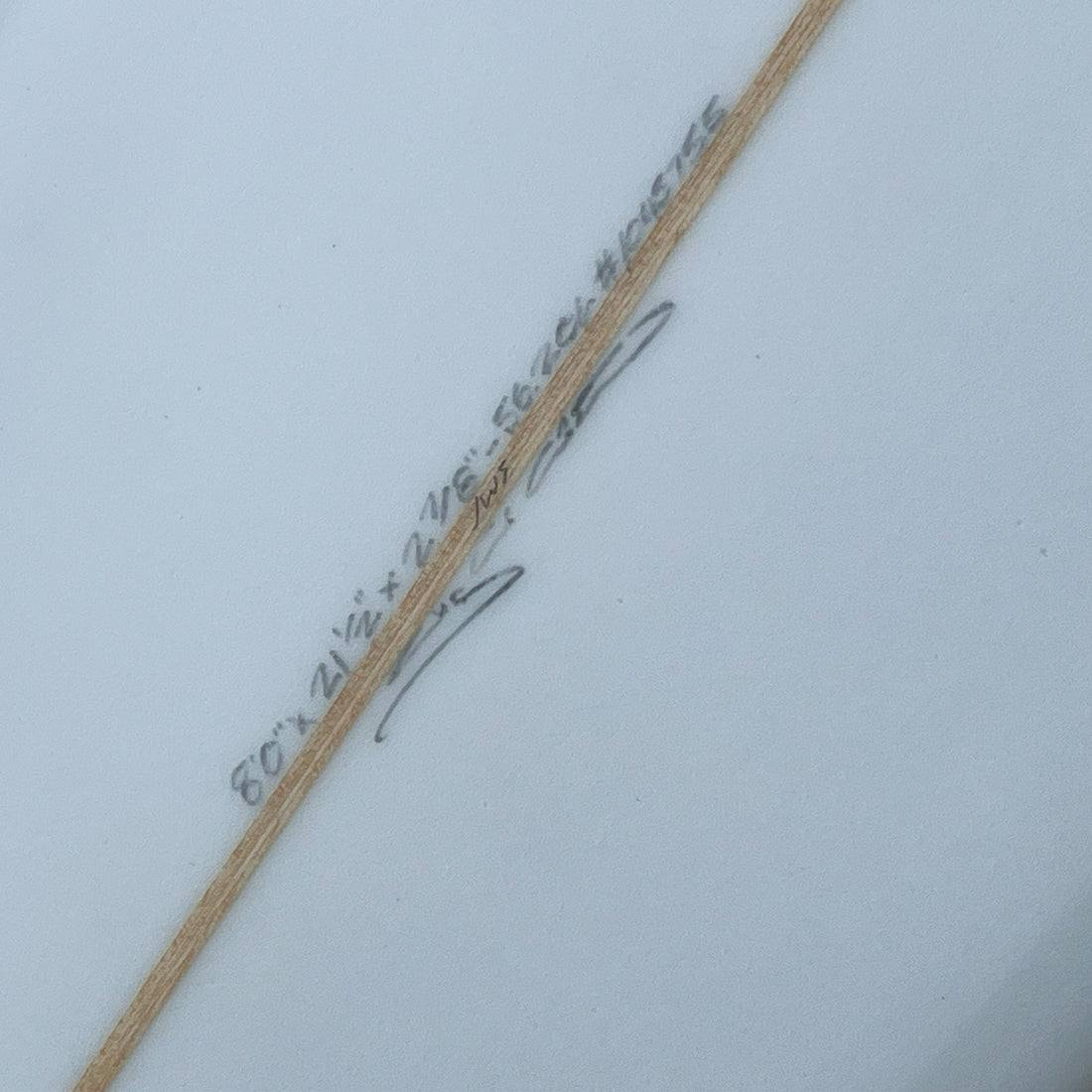 Christenson C-Bucket surfboard – midlength single-fin pintail with redwood stringer single fin plus side bites clear tint at Freeride Surf Skate NZ