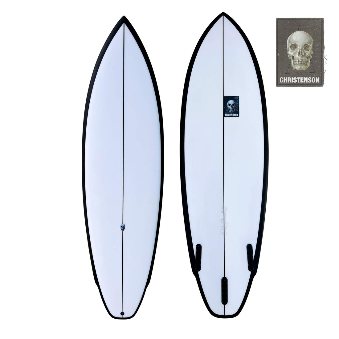 Christenson Lane Splitter surfboard with a squash tail design, 2+1 Futures Set Up. Shop Christenson Surfboards at Freeride Surf & Skate NZ