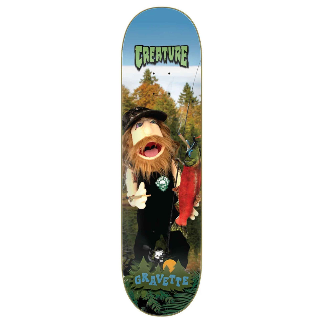 Creature Gravette Fuzzy Creature Fiends David Gravette Pro Skateboard Deck 8.3.