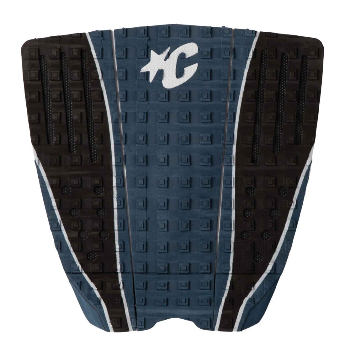 Creatures Ethan Ewing Lite Midnight Black three-piece surfboard traction pad with 35mm tail kick.