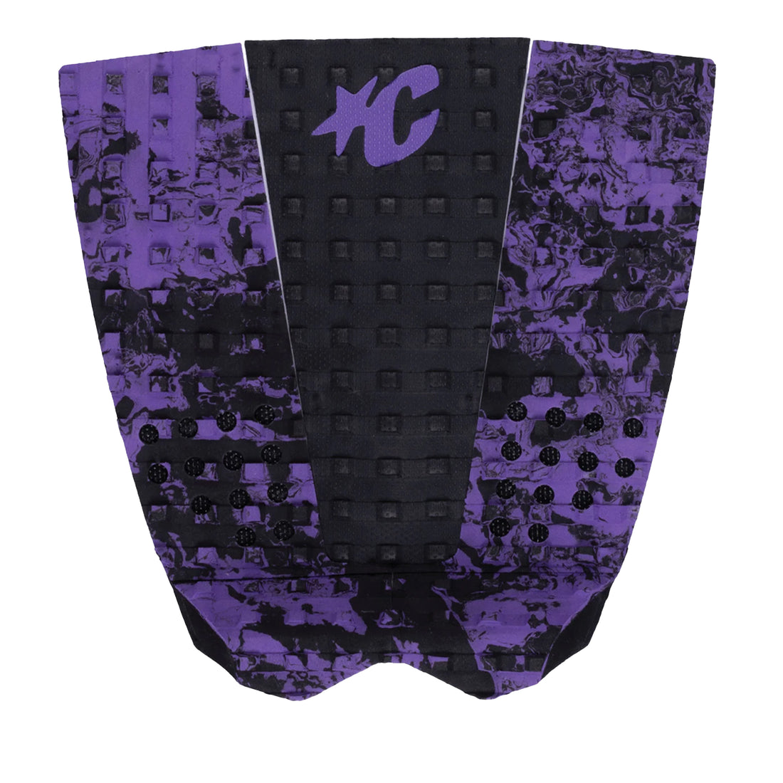 Creatures of Leisure Italo Ferreira Lite Grip surfboard traction pad in Punk Purple featuring dual THERMO-LITE and Square Loc I traction, 7mm arch bar and 30mm Alpine kick, available at Freeride Surf & Skate NZ.