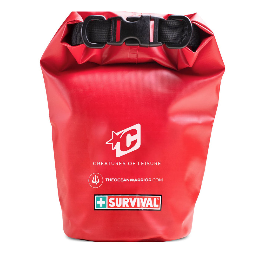 The perfect safety tool for surfing, fishing, boating and anyone that spends time in and around the water. This special lightweight KIT fits perfectly in a small compartment on a jet ski, boat or in a backpack. It is made to float and contains everything you need to keep you safe on the seas. The highly visible red dry bag is made of tough, water-proof coated 600D Oxford polyester. It includes handles that are double stitched and sturdy zippers.