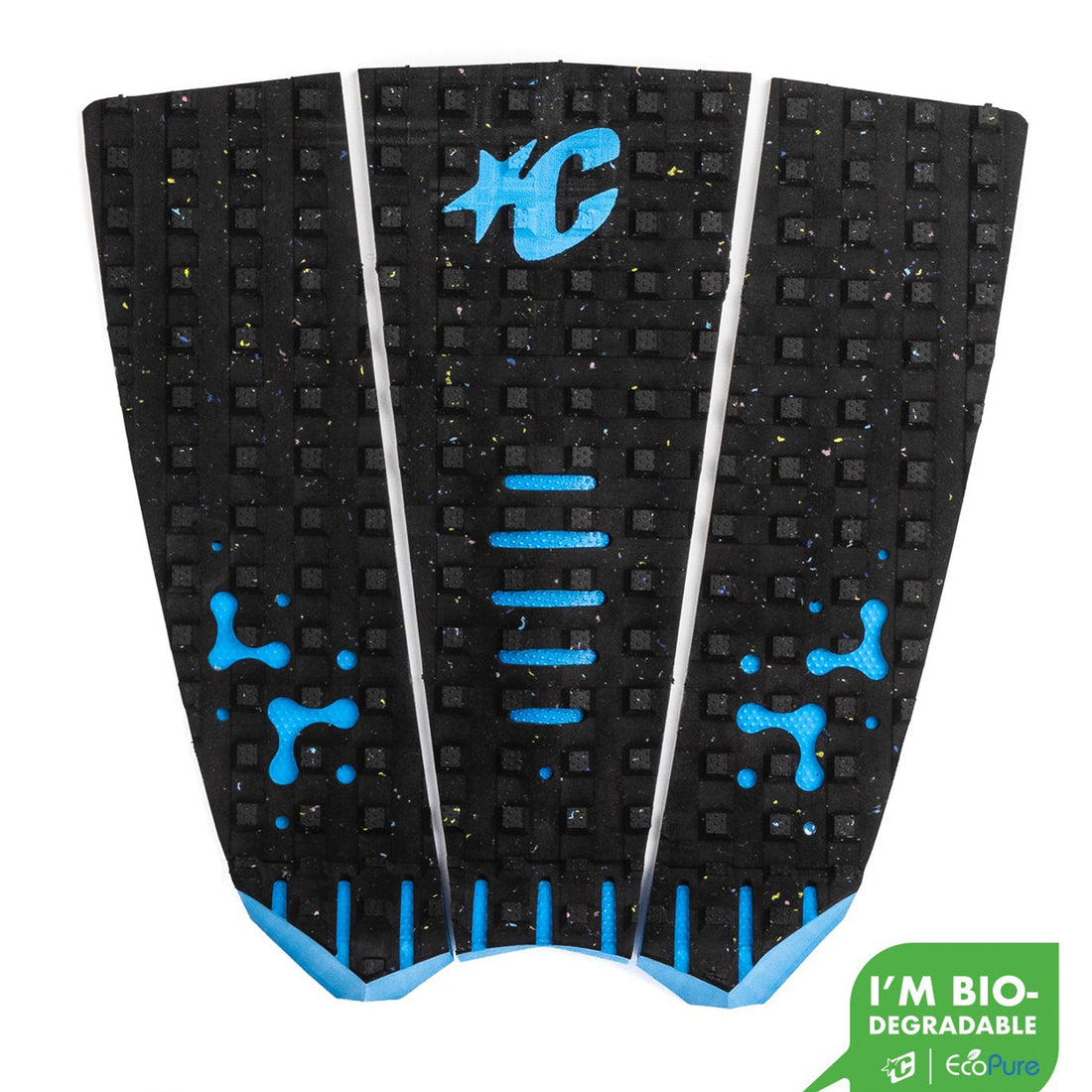 LOC-LITE is the newest traction advancement developed by 3x World Champion Mick Fanning. Fusing the proven Square Loc high profile traction with micro dot THERMO-LITE finish, strategic heel &amp; toe cut-outs for ultimate foot engagement and performance. Shop Creatures tail pads at Freeride Surf Skate NZ