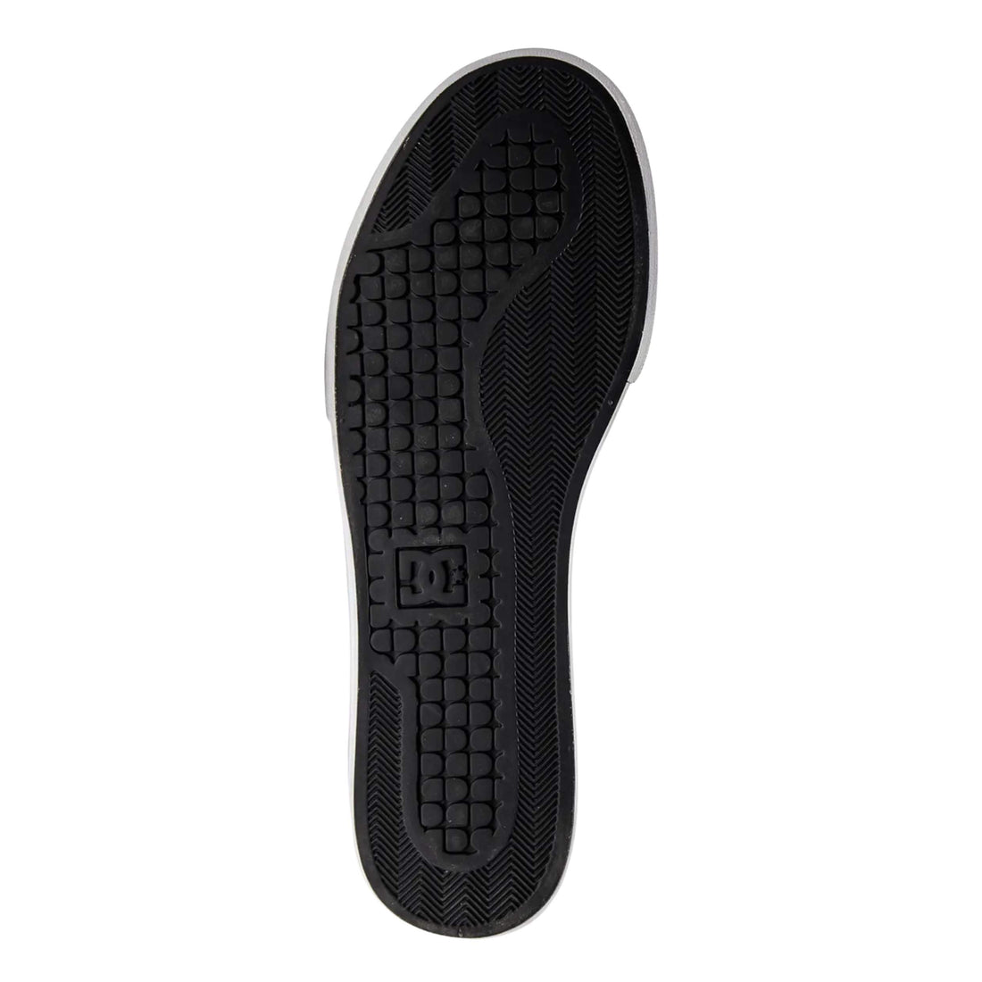 DC Pure High-Top WC black white skate shoes with padded collar and cupsole construction available at Freeride Surf & Skate NZ.