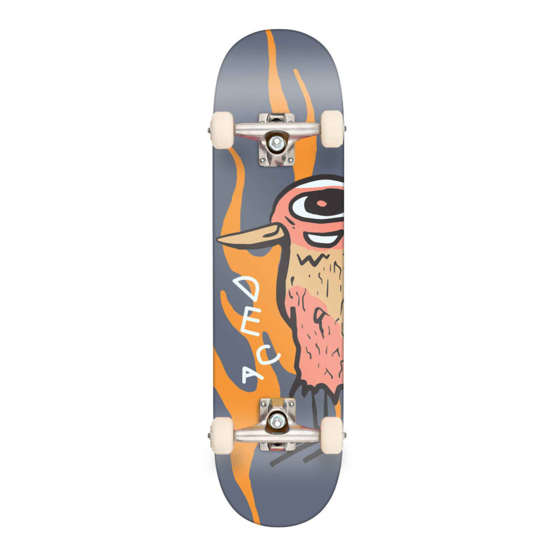 Deca Farm Bird 8.25" complete skateboard in Multi with aluminium trucks and 52mm wheels.