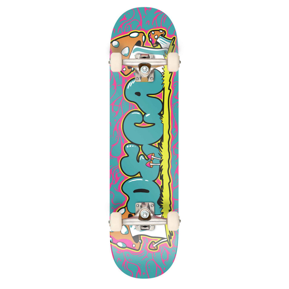 Deca Fun Guy 8.0" complete skateboard in Aqua with aluminium trucks and 52mm wheels.