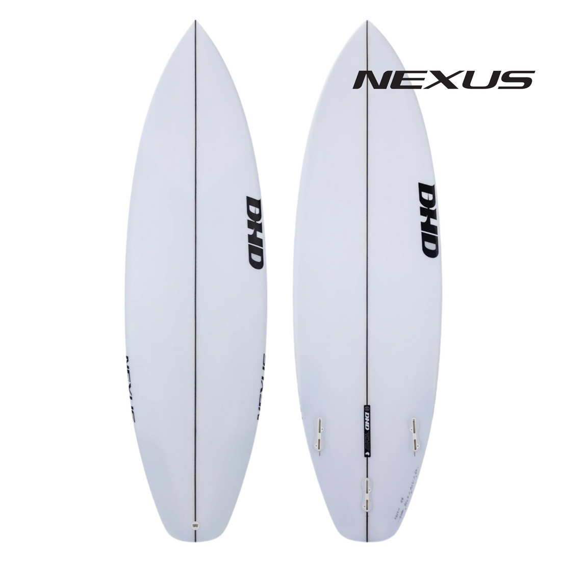 DHD the Nexus is a finely tuned shortboard built to perform in ew Zealand beach breaks Recommended Surf Conditions. DHD Nexus  recommendations:
Wave Size-1-4ft
Conditions- From small and soft to chest-high, fun waves
Wave Type- Excels in beach breaks and wave pool settings