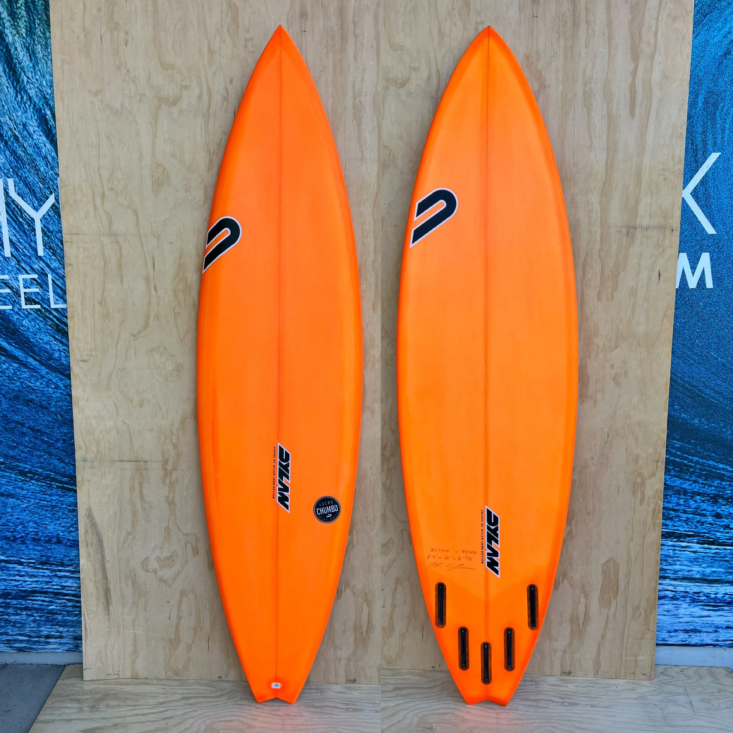 Dylan Shapes Chumbo 6'9 Model Surfboard | Big Wave Surfboard